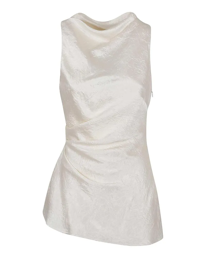 Alexander McQueen Top - Silber Weiß