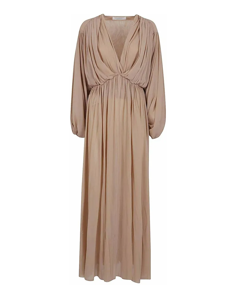 Philosophy Di Lorenzo Serafini Knielanges Kleid - Beige Beige