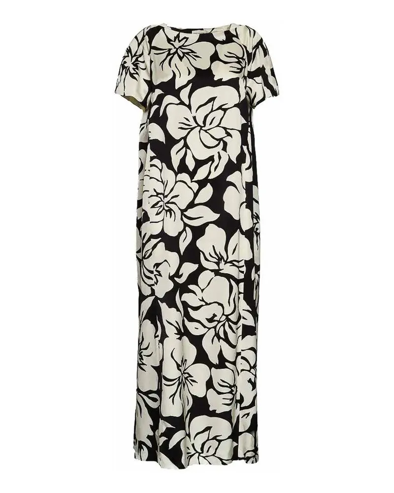 Dries van Noten Maxikleid - Schwarz Schwarz