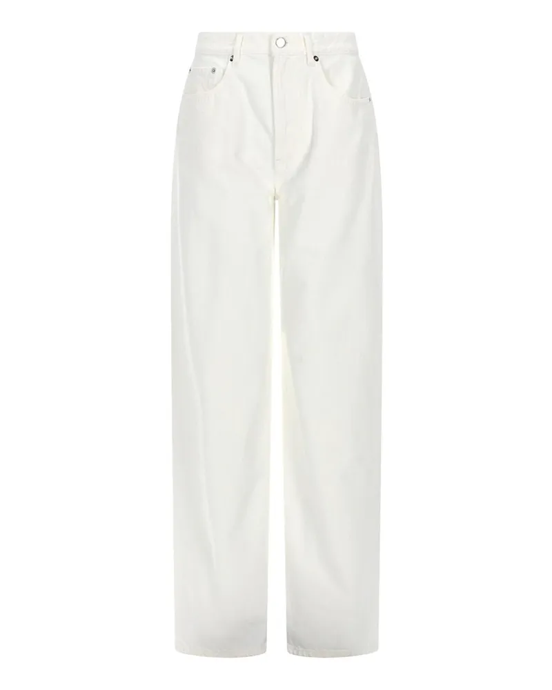 Loulou Studio Straight Leg Jeans - Weiß Weiß
