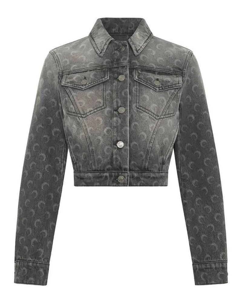 Marine Serre Jeansjacke - Grau Grau