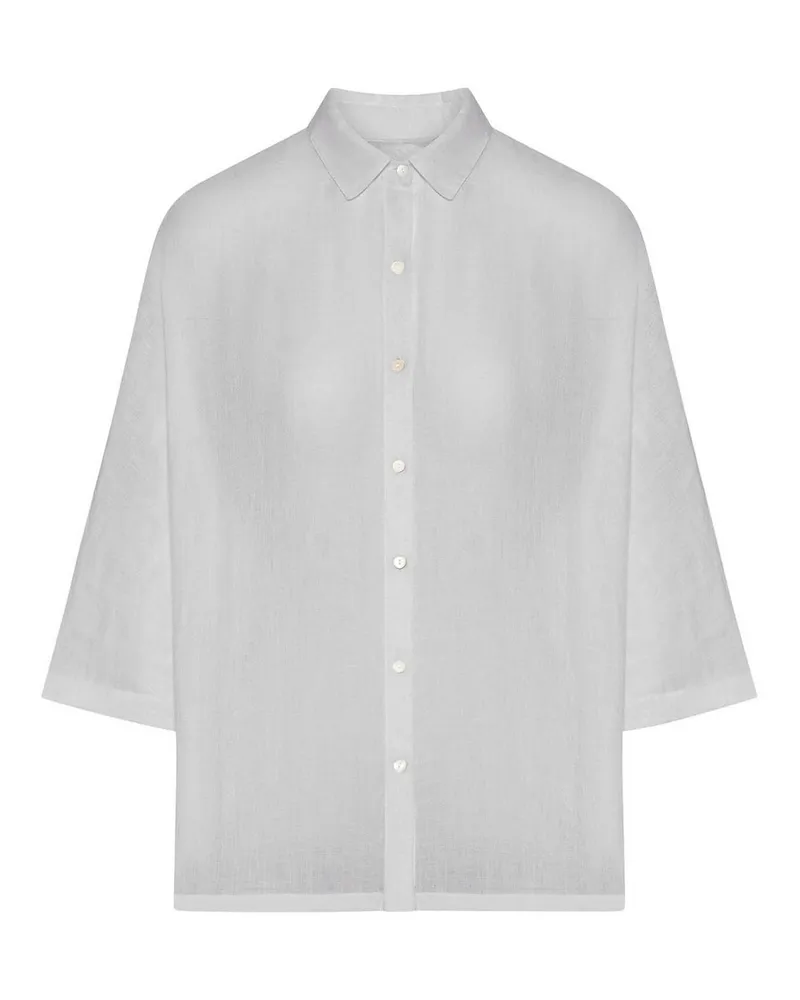 120% Lino Hemd - Grau Grau