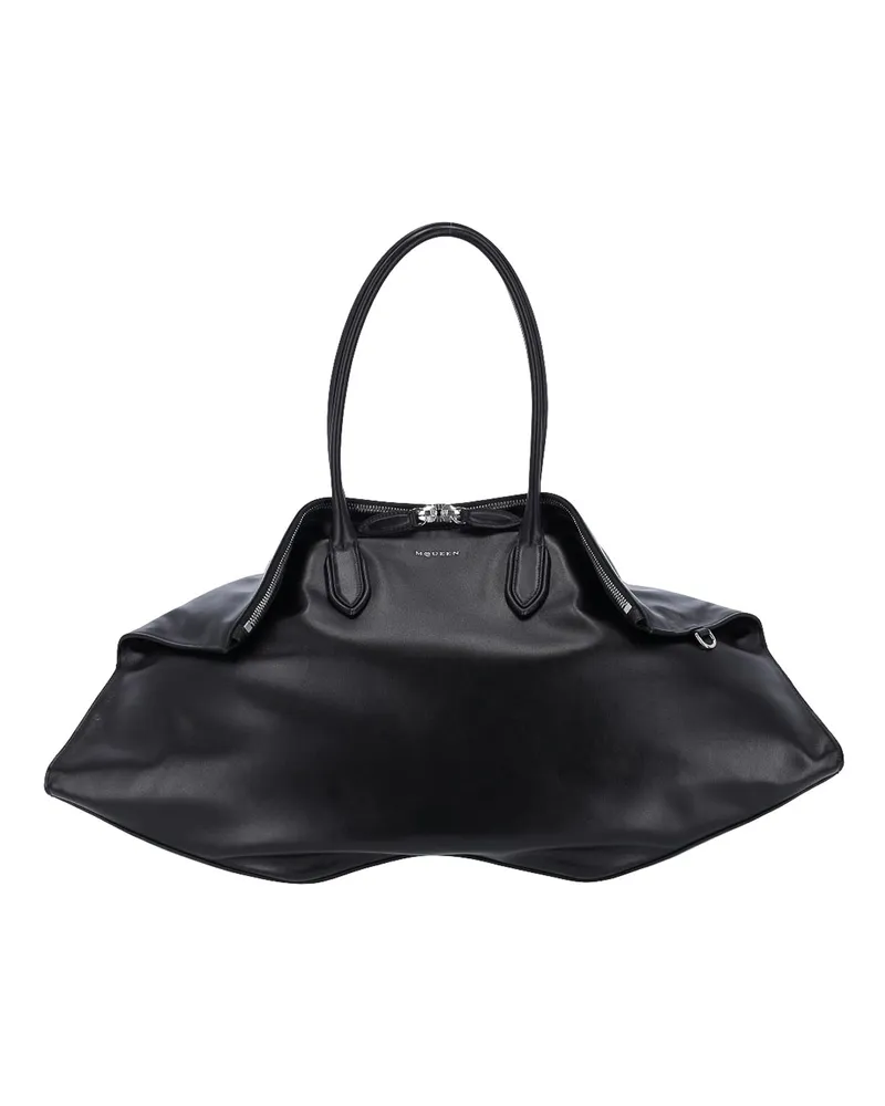 Alexander McQueen Schultertasche - Schwarz Schwarz