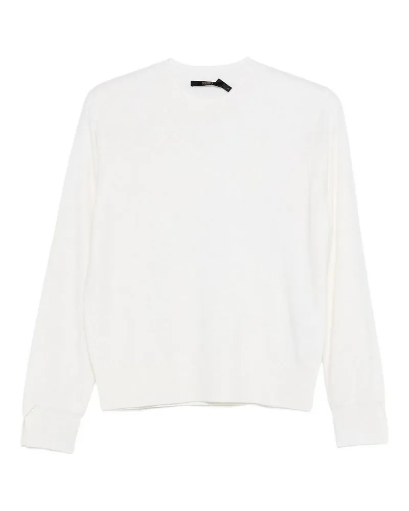 Seventy Rundhalspullover - Creme Creme