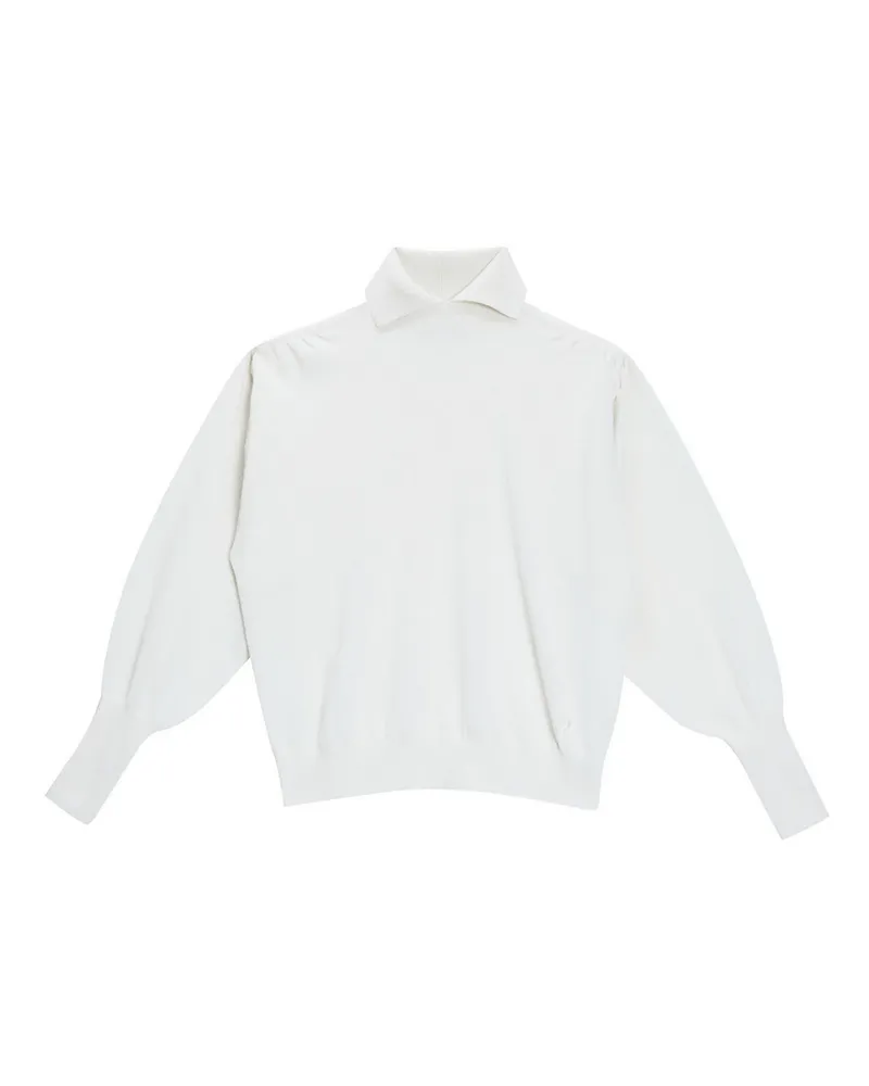 Genny Rollkragenpullover - Weiß Weiß