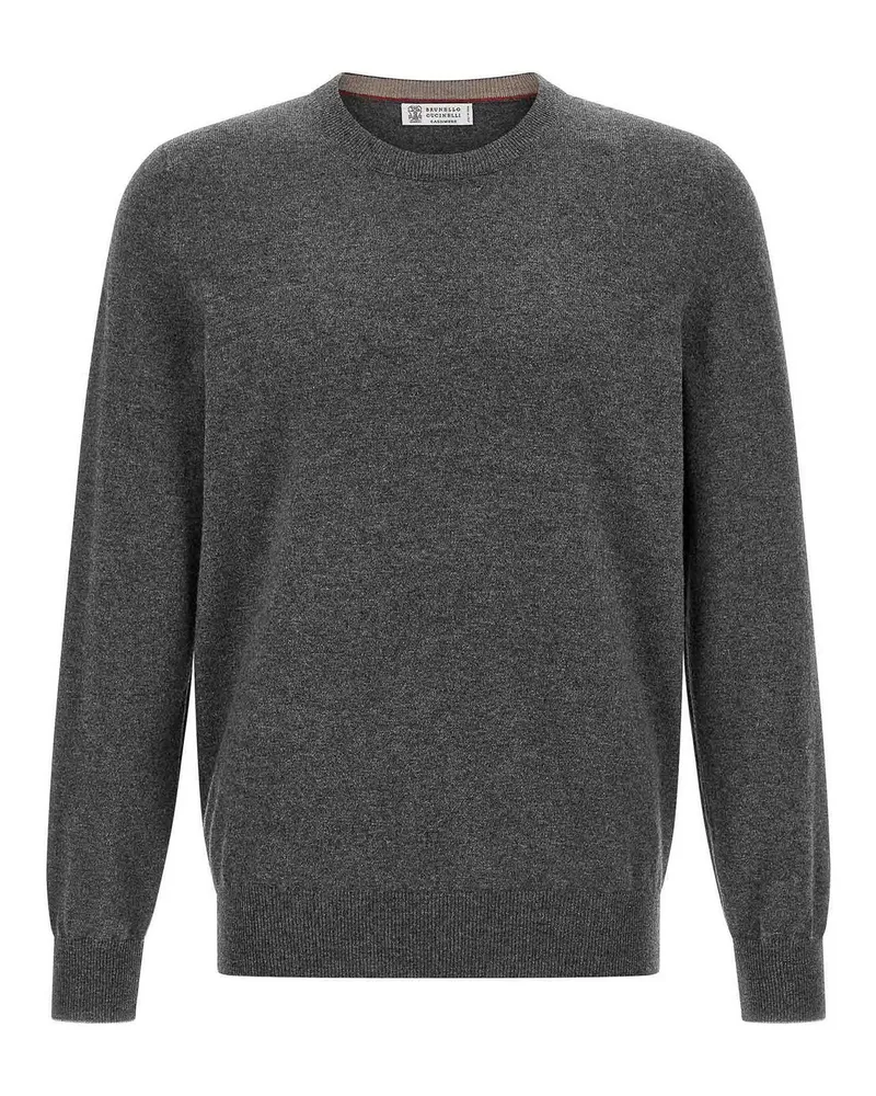 Brunello Cucinelli Rundhalspullover - Grau Grau