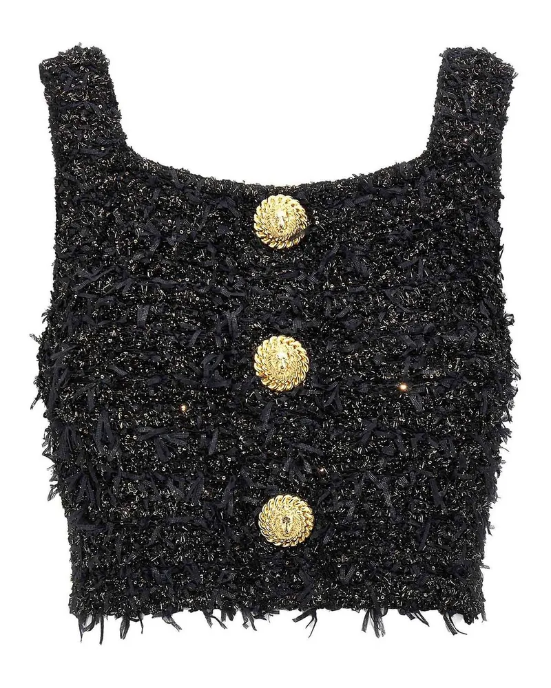 Balmain Top - Schwarz Schwarz