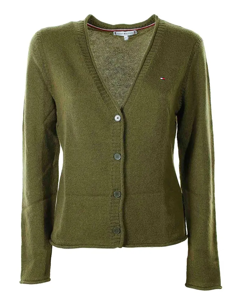 Tommy Hilfiger V-Pullover - Grün Grün