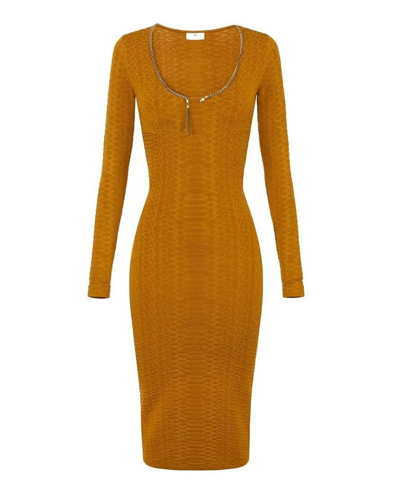 Elisabetta Franchi Knielanges Kleid - Braun Braun