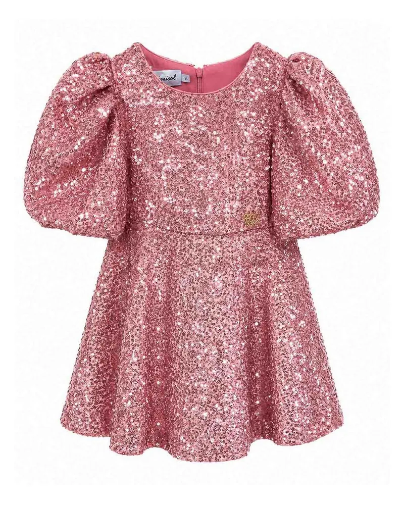 MIMISOL Knielanges Kleid - Nude Nude