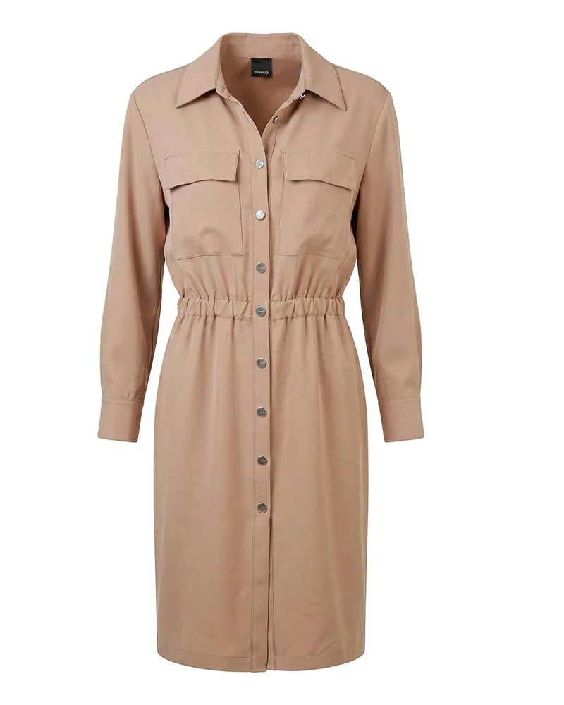 Pinko Knielanges Kleid - Beige Beige