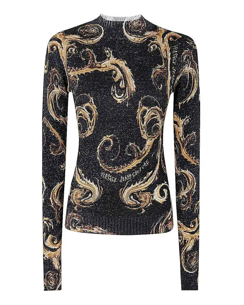 Versace Jeans Rundhalspullover - Schwarz Schwarz