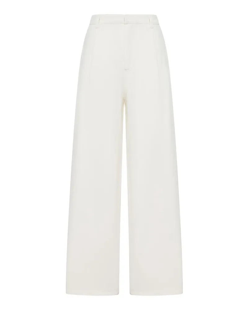 Max Mara Casual Hose - Weiß Weiß