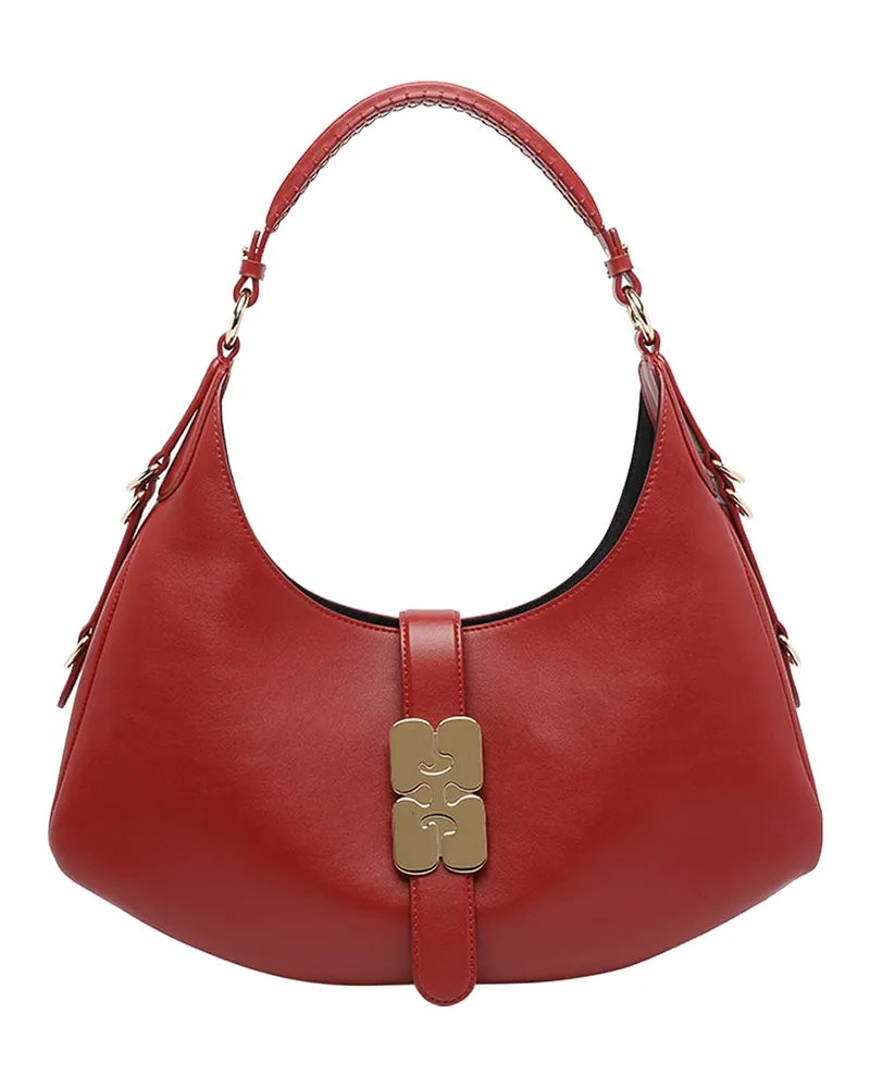Ganni Schultertasche - Rot Rot