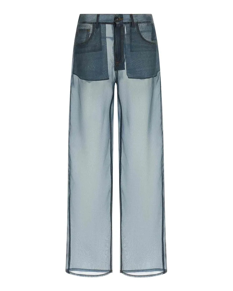Haikure Straight Leg Jeans - Blau Blau