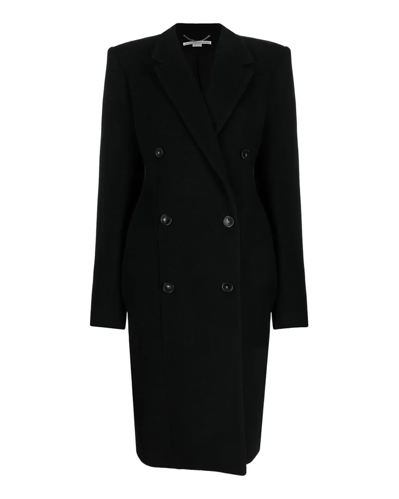 Stella McCartney Kurzer Mantel - Schwarz Schwarz