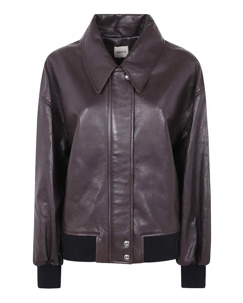 KHAITE Lederjacke - Braun Braun