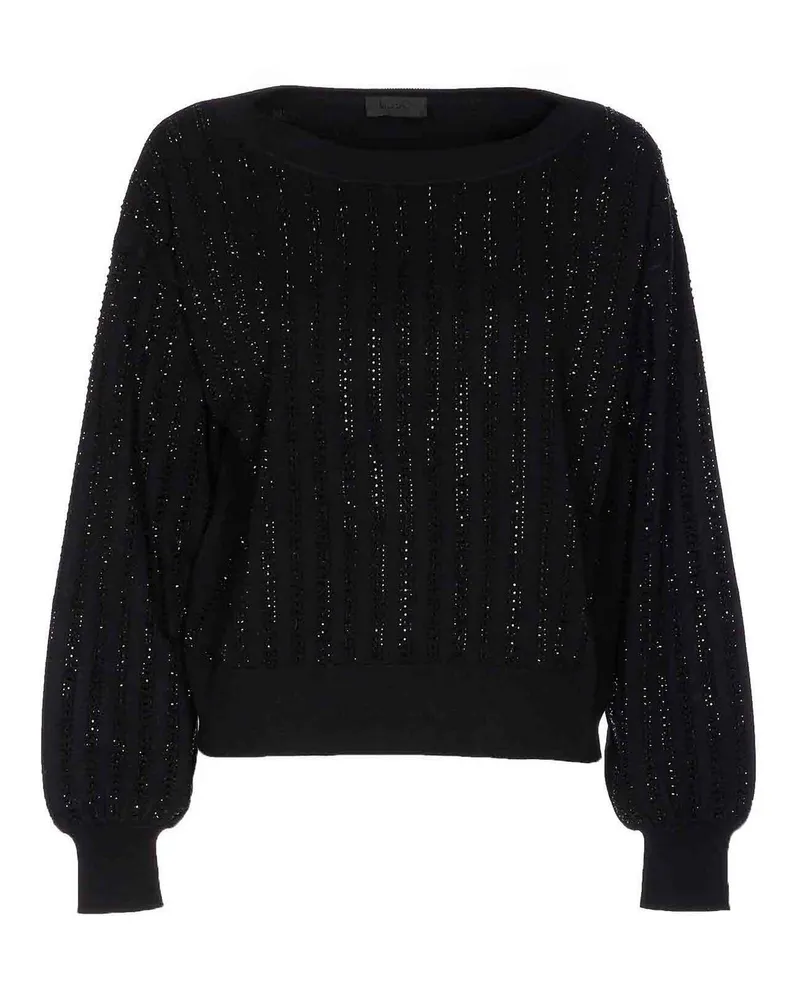 Liu Jo Rundhalspullover - Schwarz Schwarz