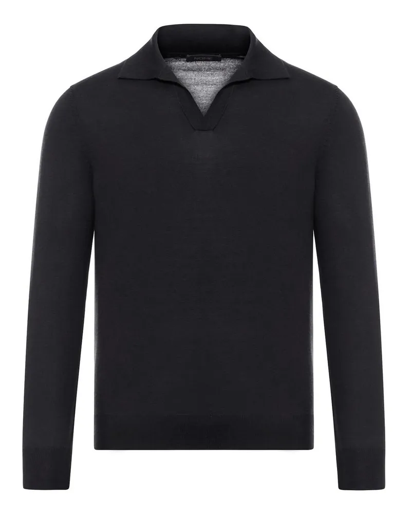 Gran Sasso Poloshirt - Schwarz Schwarz