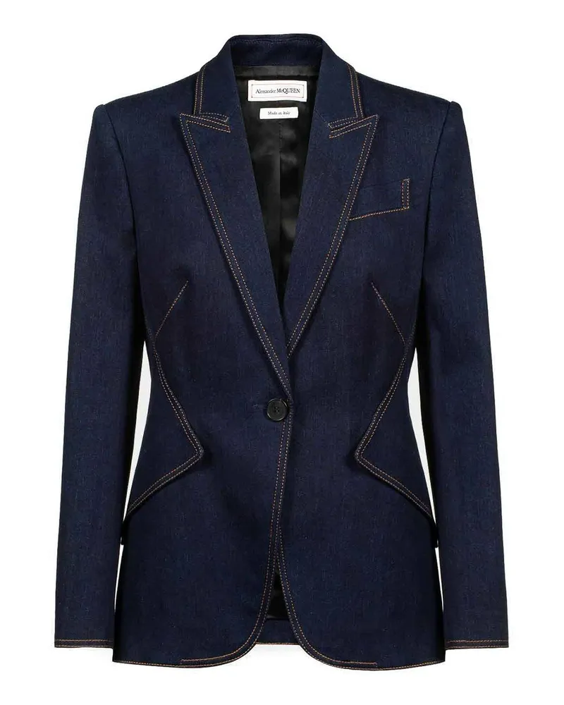 Alexander McQueen Blazer - Blau Blau