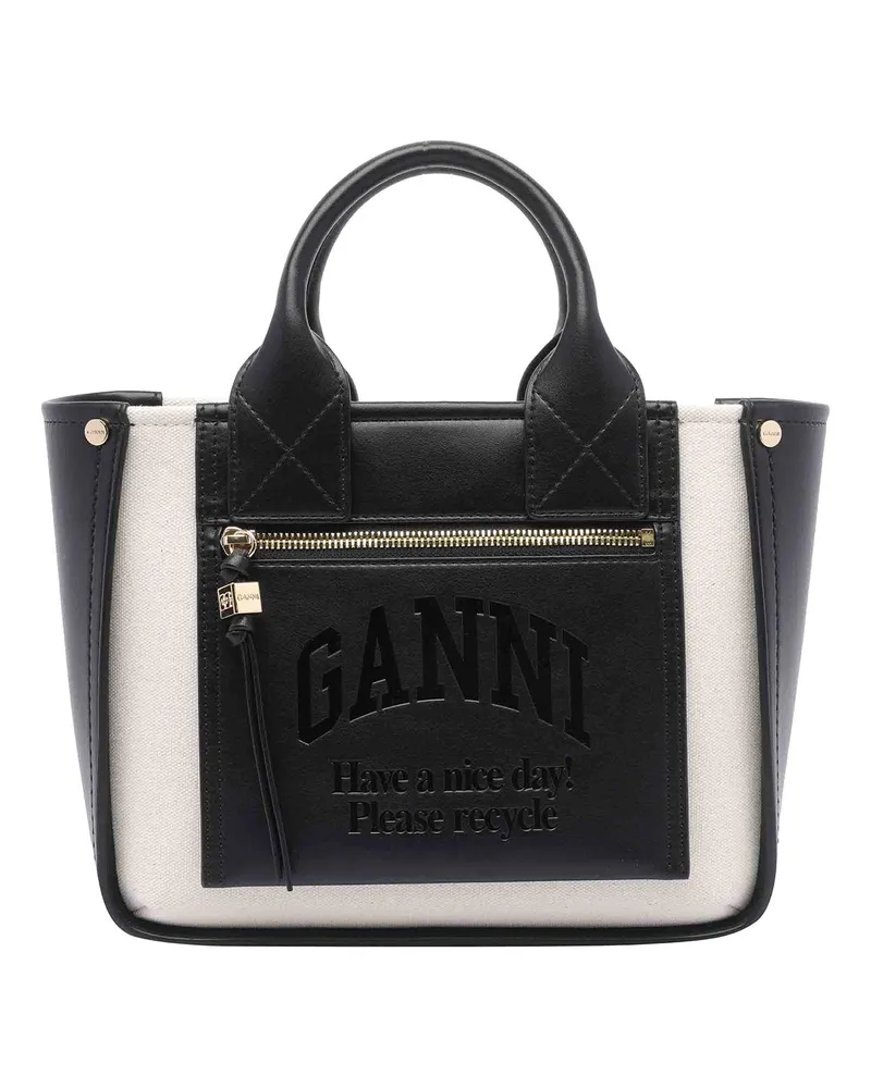 Ganni Shopper - Schwarz Schwarz