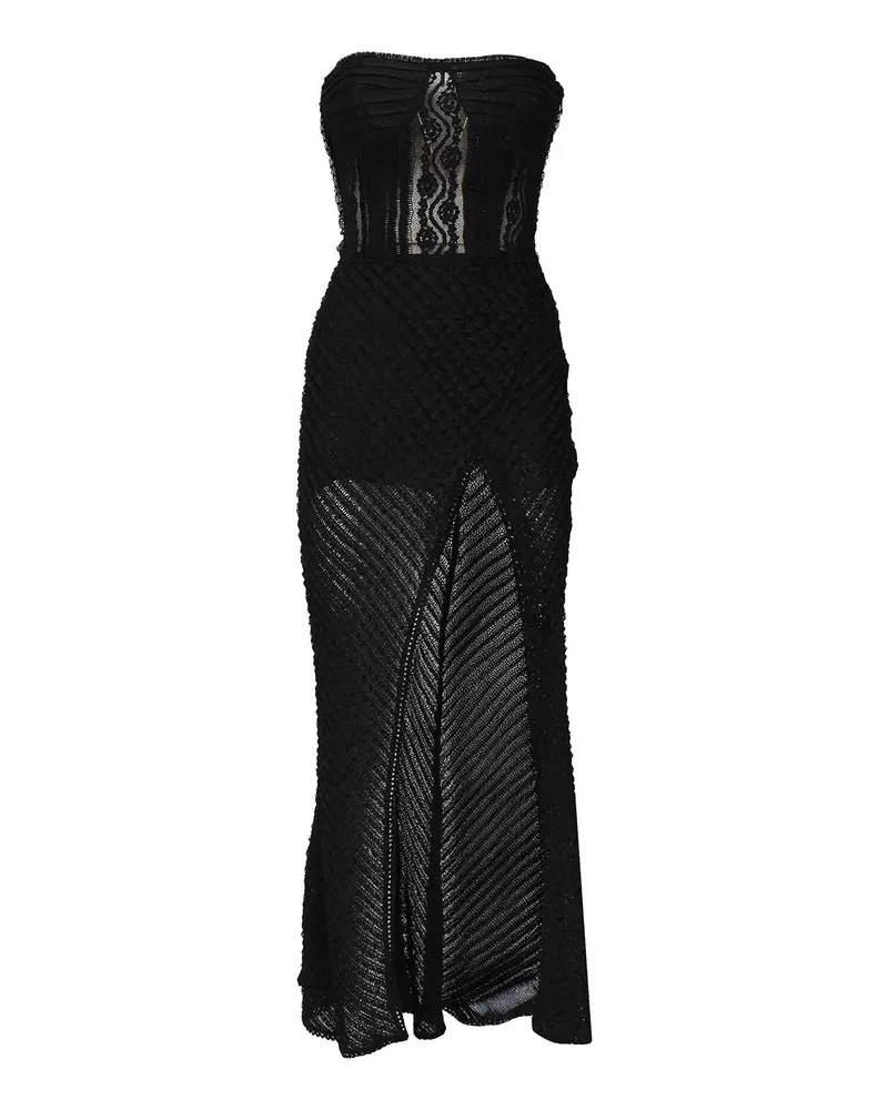 Charo Ruiz Maxikleid - Schwarz Schwarz