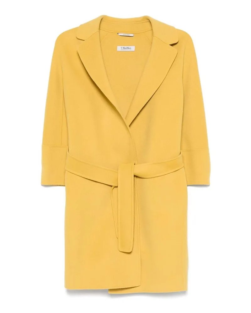 Max Mara Kurzer Mantel - Gelb Gelb