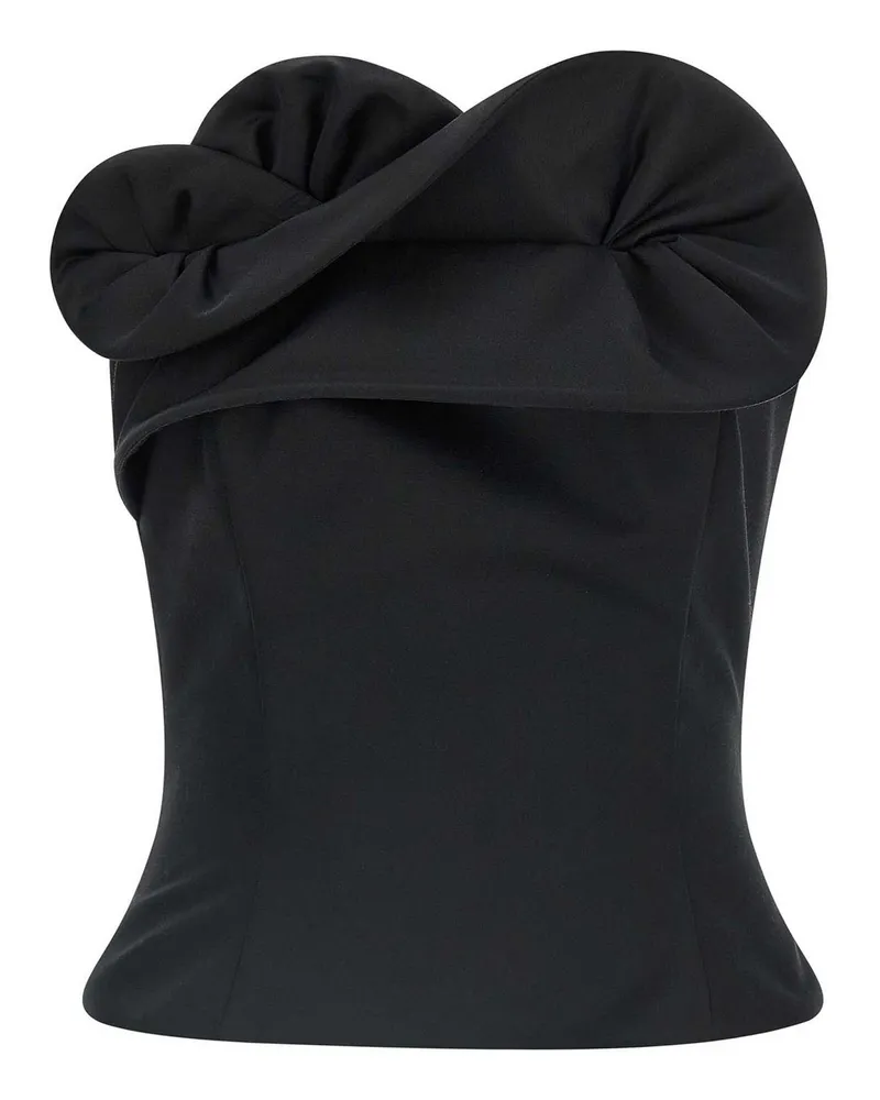 Magda Butrym Top - Schwarz Schwarz