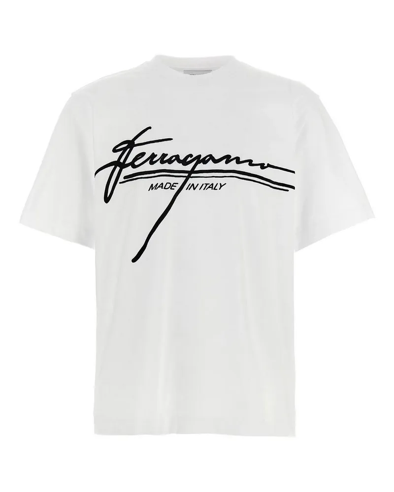 Ferragamo T-Shirt - Weiß Weiß