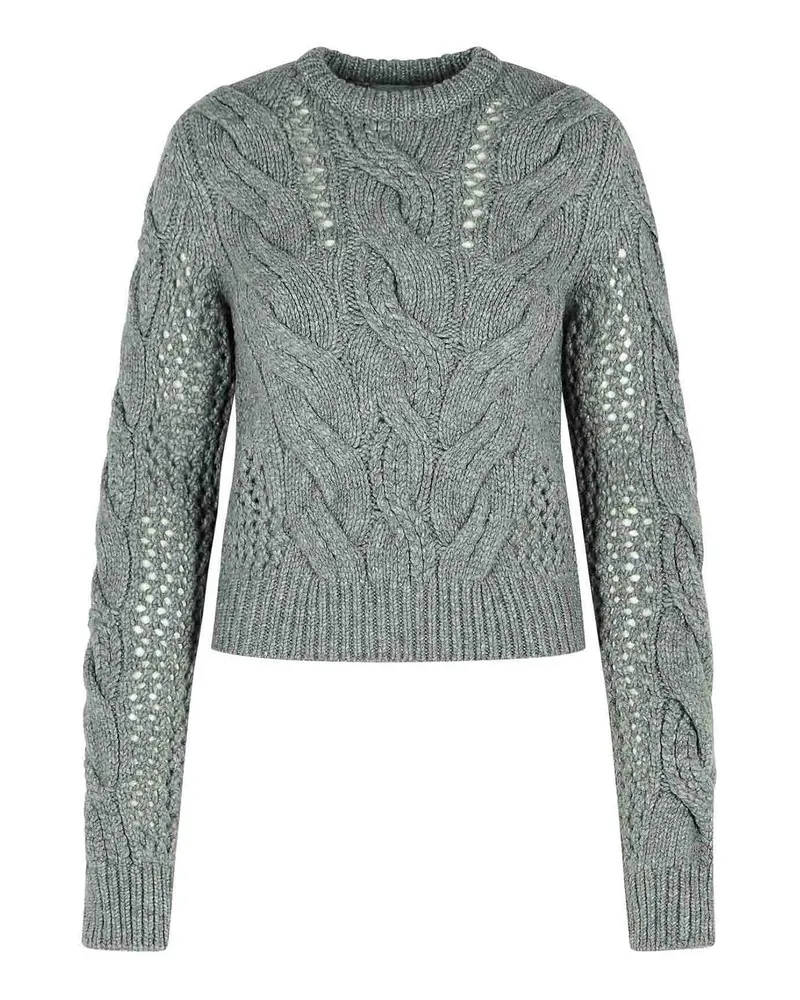 SPORTMAX Rundhalspullover - Grau Grau