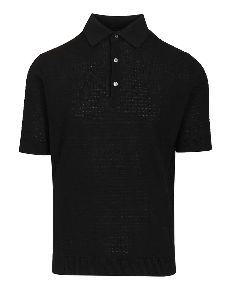Filippo de Laurentiis Poloshirt - Schwarz Schwarz