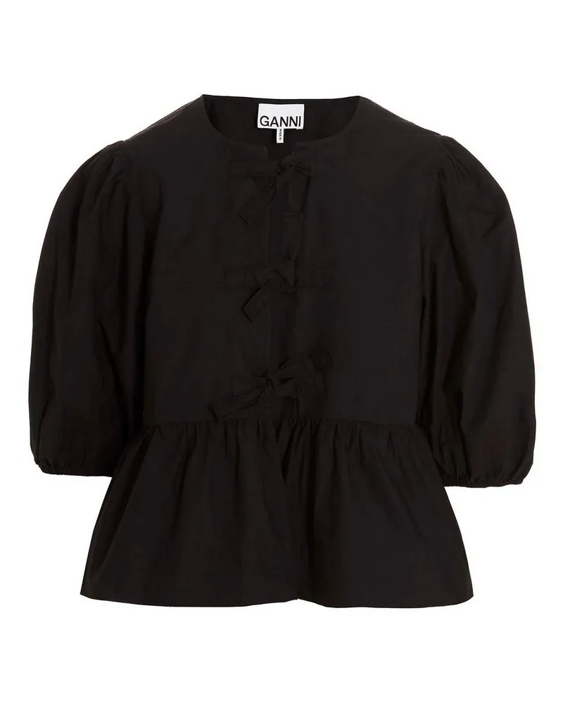 Ganni Bluse - Schwarz Schwarz