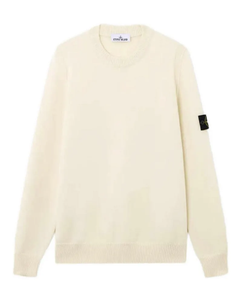 Stone Island Rundhalspullover - Weiß Weiß