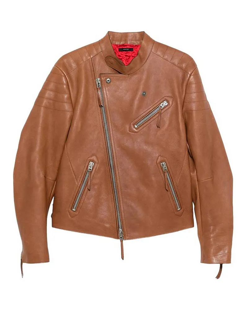 Tom Ford Ledermantel - Braun Braun