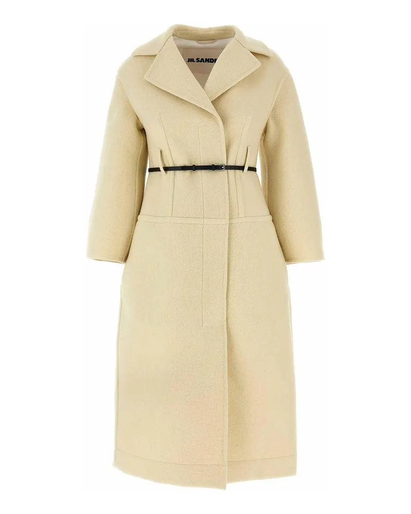 Jil Sander Kurzer Mantel - Weiß Weiß