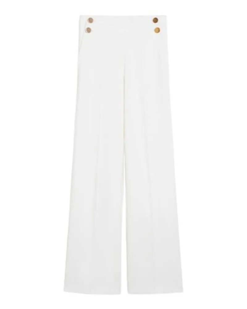 Max Mara Casual Hose - Weiß Weiß