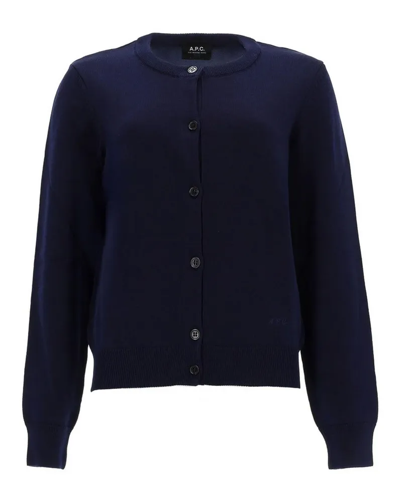 A.P.C. A. P.C. Rundhalspullover - Blau Blau