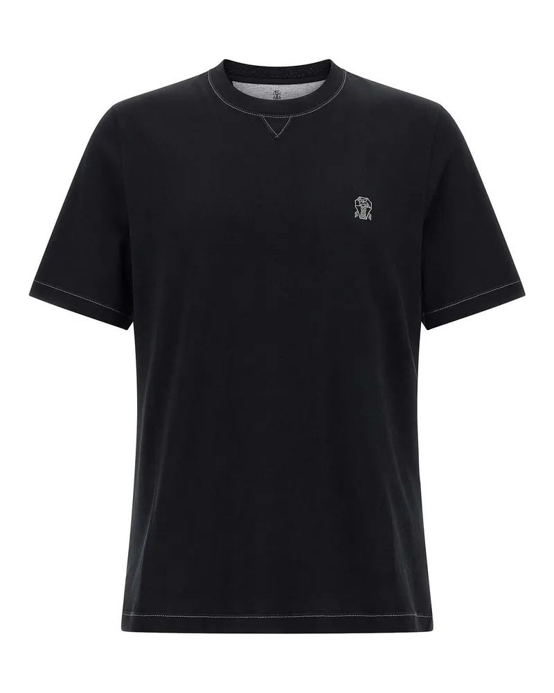 Brunello Cucinelli T-Shirt - Schwarz Schwarz