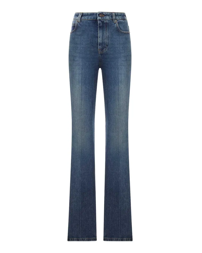 Balenciaga Straight Leg Jeans - Blau Blau