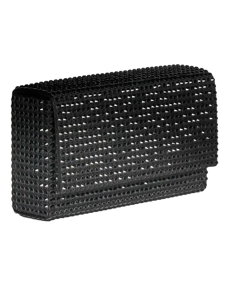 Amina Muaddi Clutch - Schwarz Schwarz