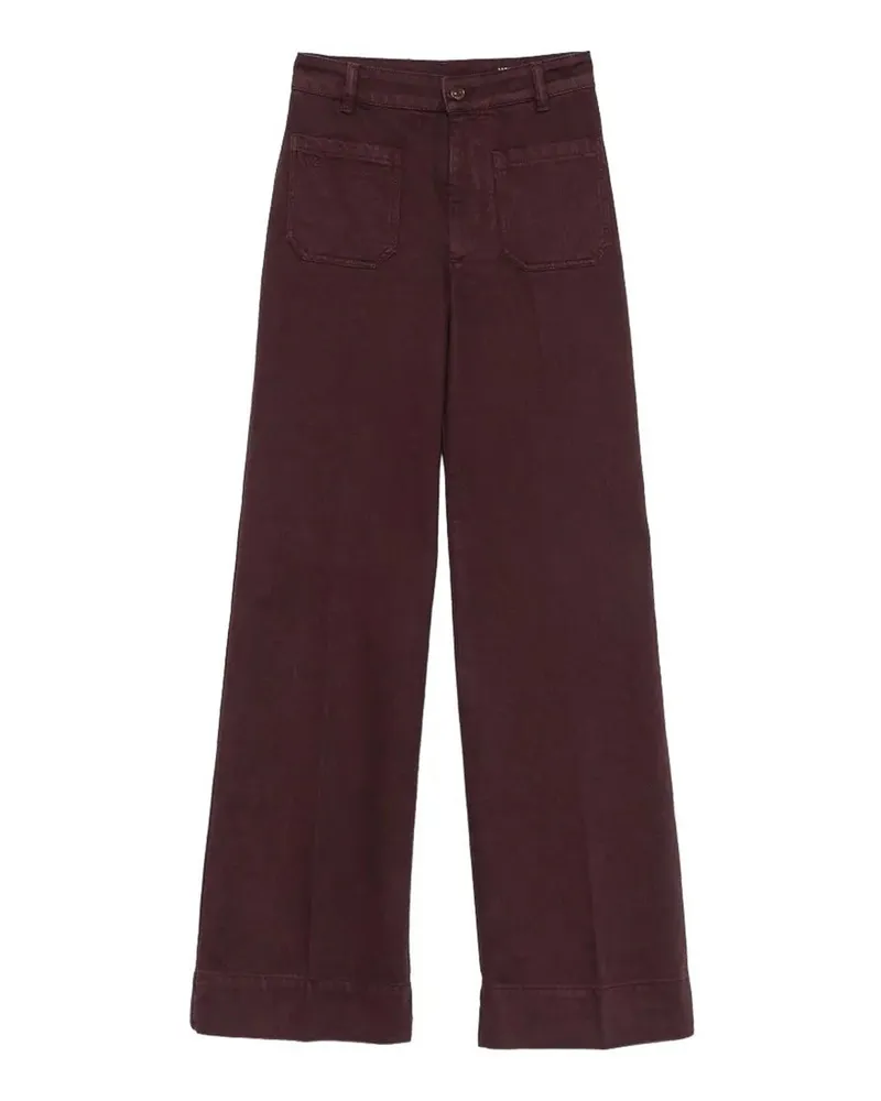Victoria Beckham Casual Hose - Dunkelrot Dunkelrot