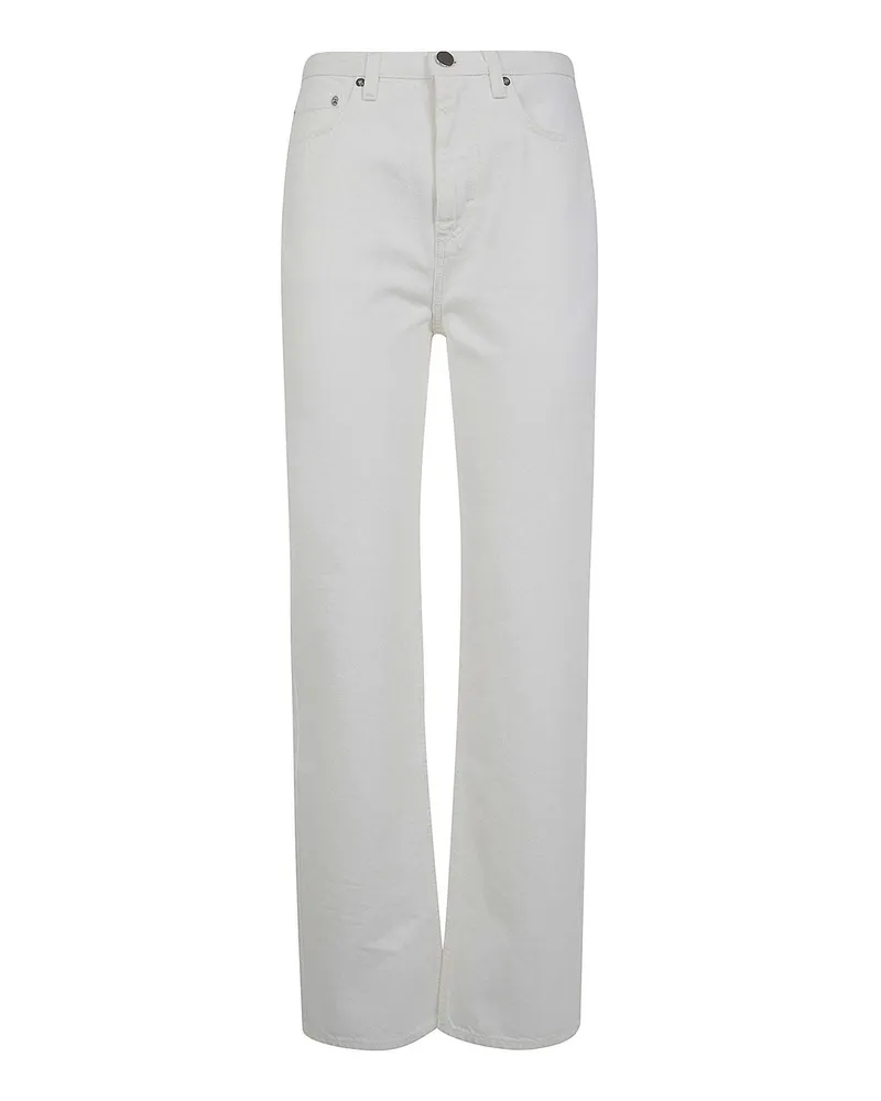 Loulou Studio Straight Leg Jeans - Weiß Weiß