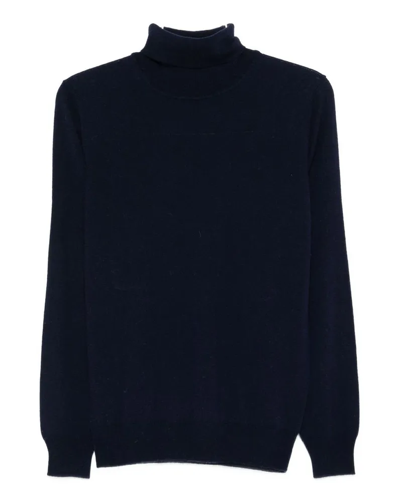 Kangra Cashmere Rundhalspullover - Blau Blau
