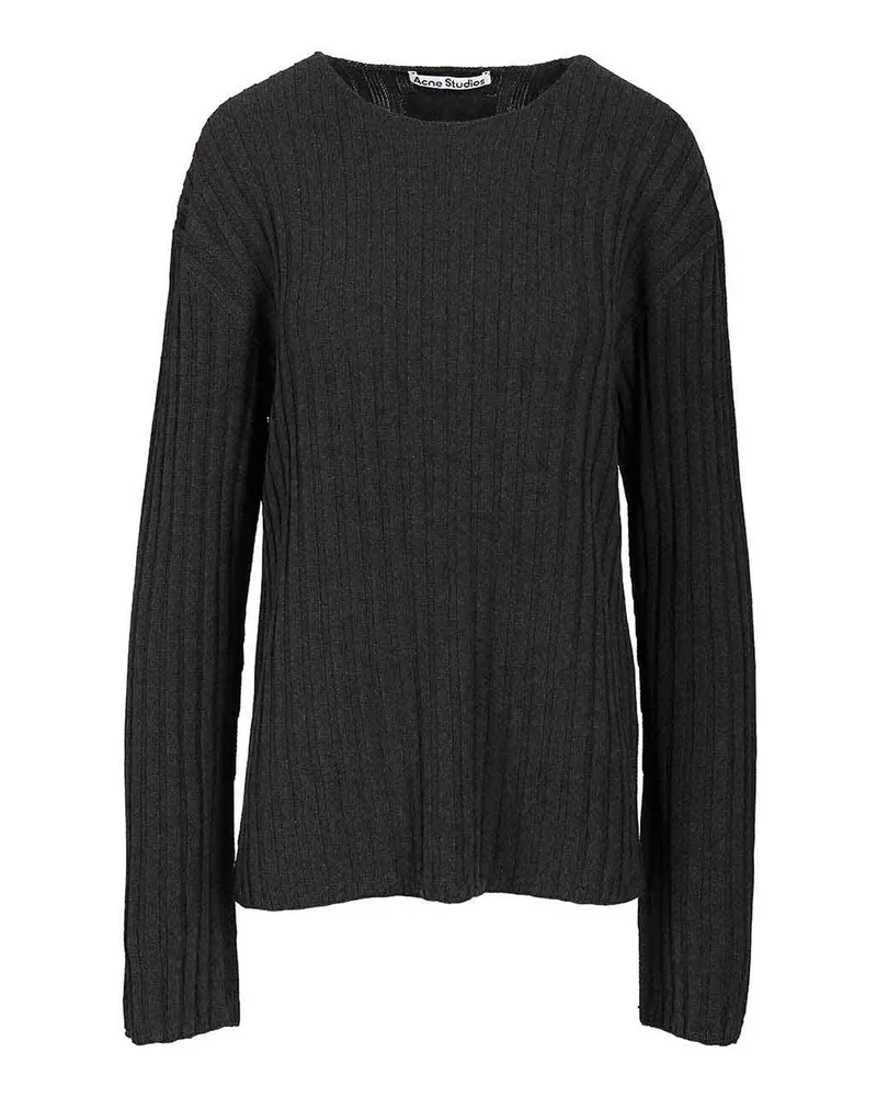 Acne Studios Rundhalspullover - Grau Grau