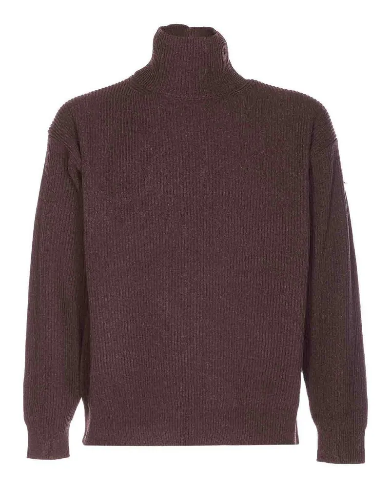 AURALEE Rollkragenpullover - Braun Braun