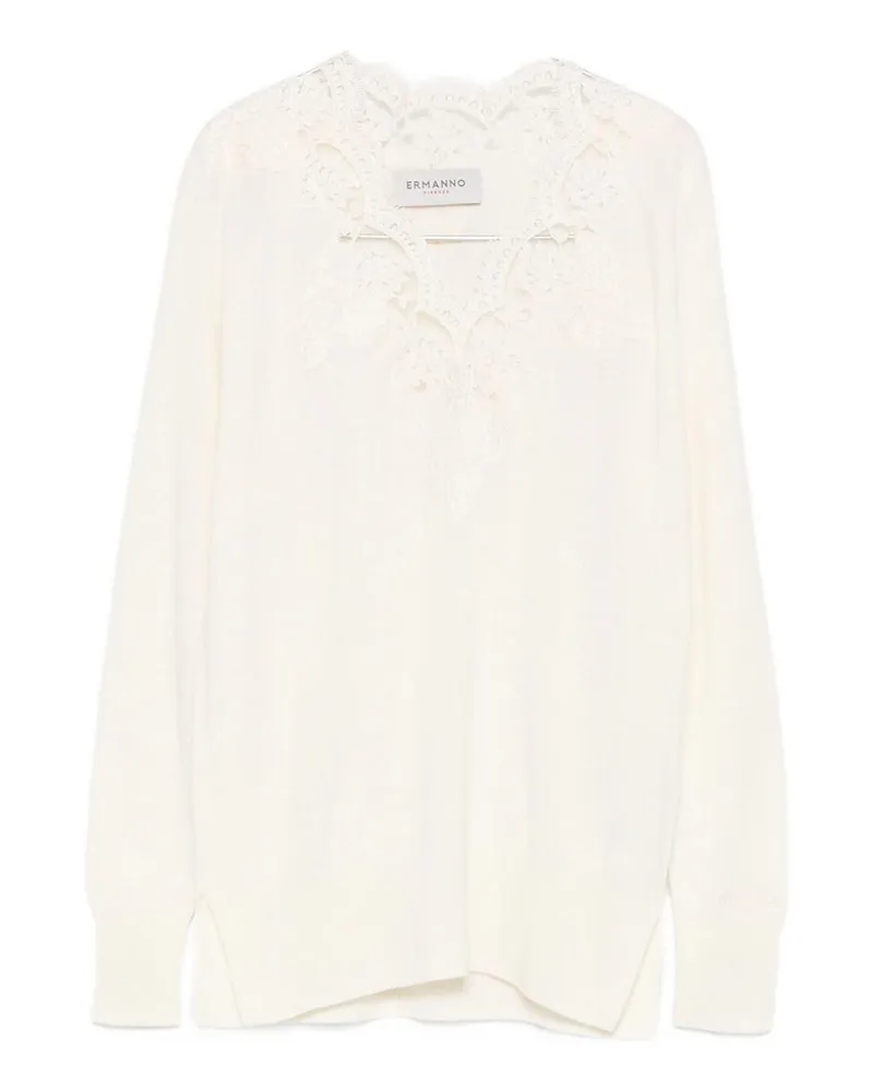 Ermanno Scervino V-Pullover - Beige Beige