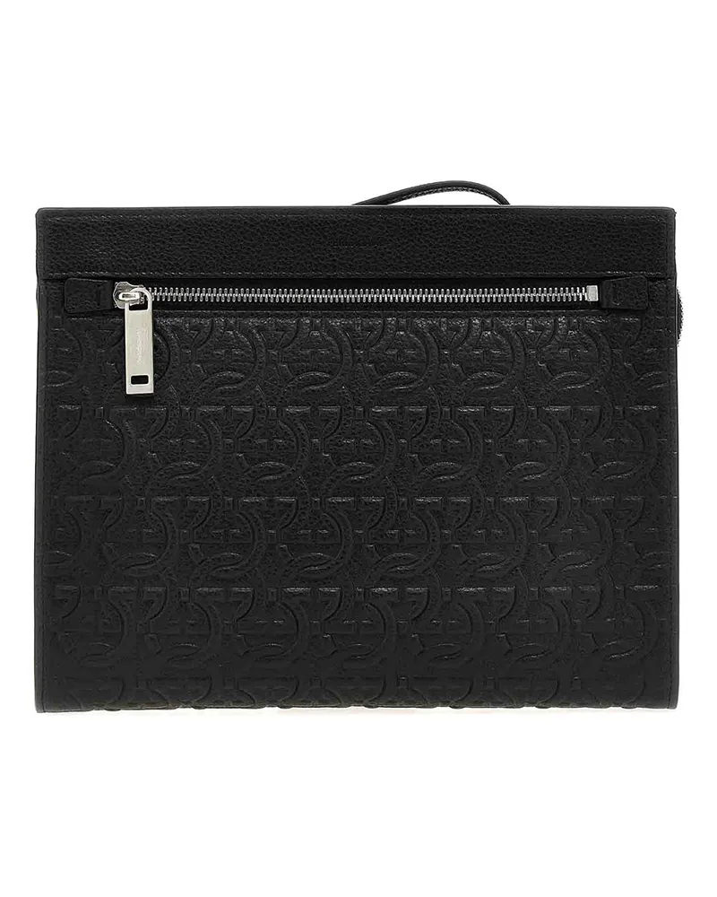 Ferragamo Clutch - Schwarz Schwarz