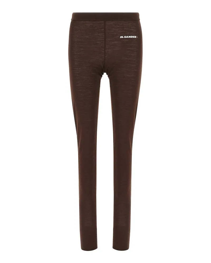 Jil Sander Leggings - Dunkelrot Dunkelrot