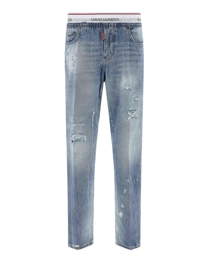Dsquared2 Straight Leg Jeans - Blau Blau