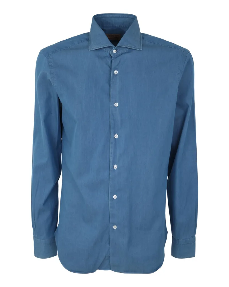 BARBA Hemd - Blau Blau